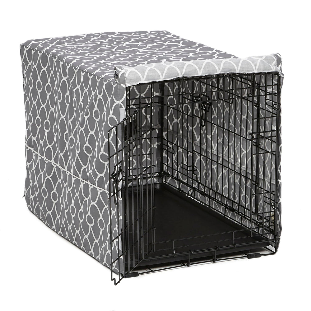 MidWest Homes for Pets vue avant de la housse protégeant la cage, esthétique et apaisante