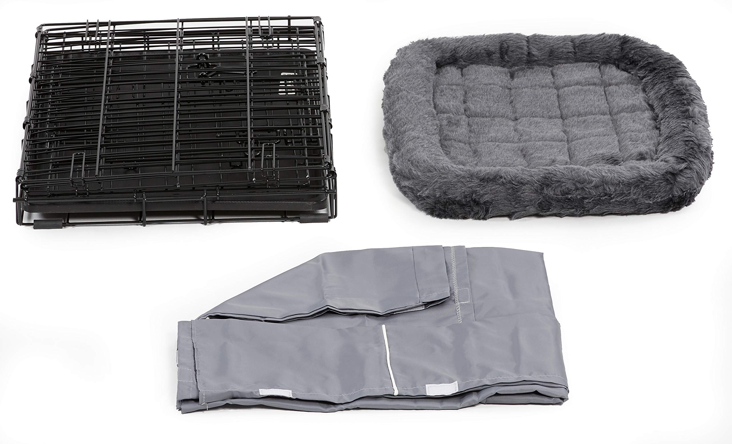 MidWest Homes for Pets intérieur avec bac plastique facilitant le nettoyage