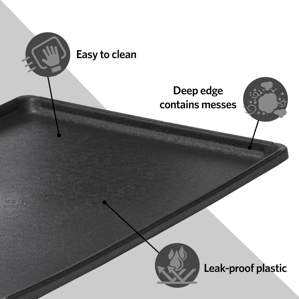 MidWest Homes for Pets détail des rebords hauts pour contenir liquides