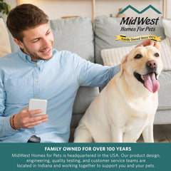 MidWest QuietTime Deluxe gros plan du tissu capitonné, douceur durable pour repos