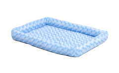 MidWest QuietTime gros plan fausse fourrure bleue, douceur et chaleur