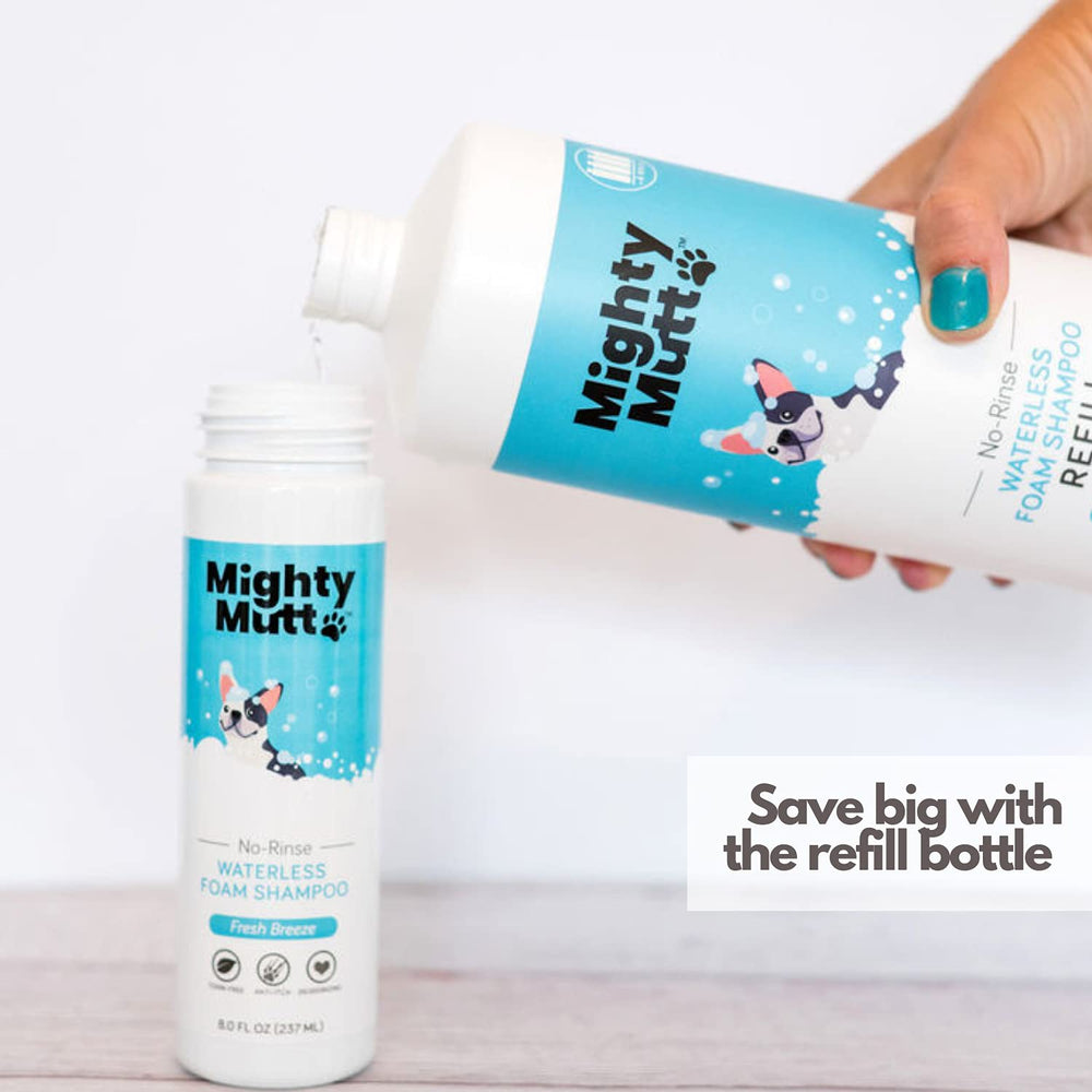 Mighty Mutt cadre lifestyle extérieur montrant fraîcheur après utilisation