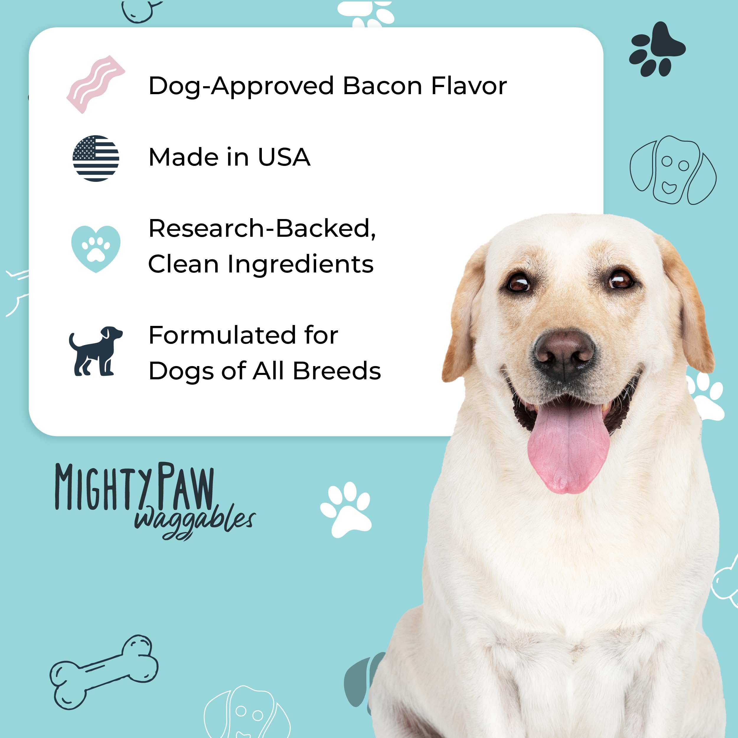 Chien acceptant un chew Mighty Paw, apaisement et plaisir immédiat