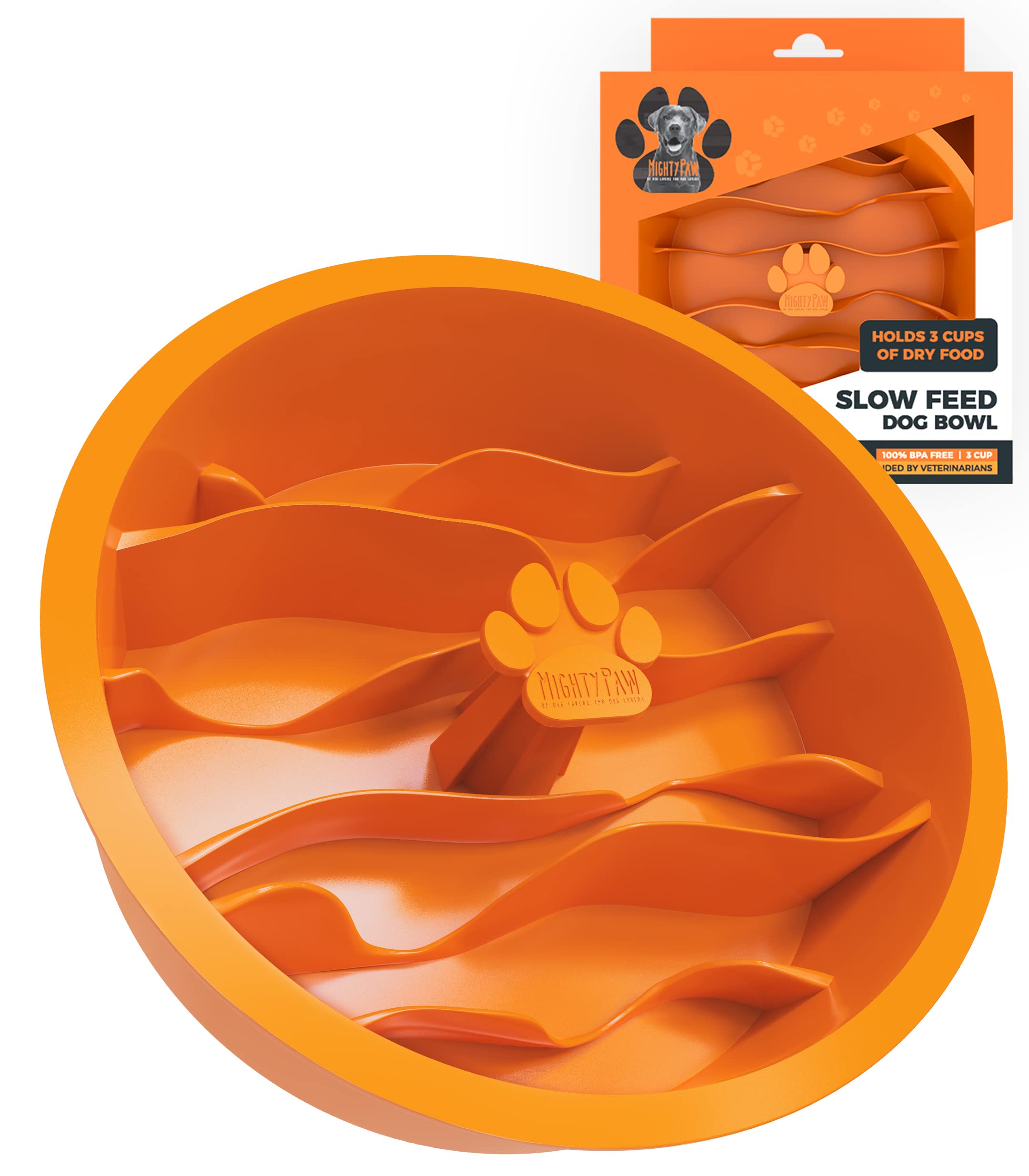 Mighty Paw insert vue de face montrant motif puzzle et ralentissement
