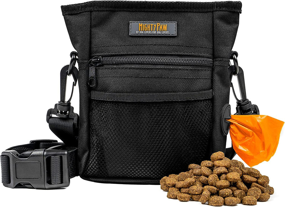 Mighty Paw vue avant de la pochette noire, rangement pratique