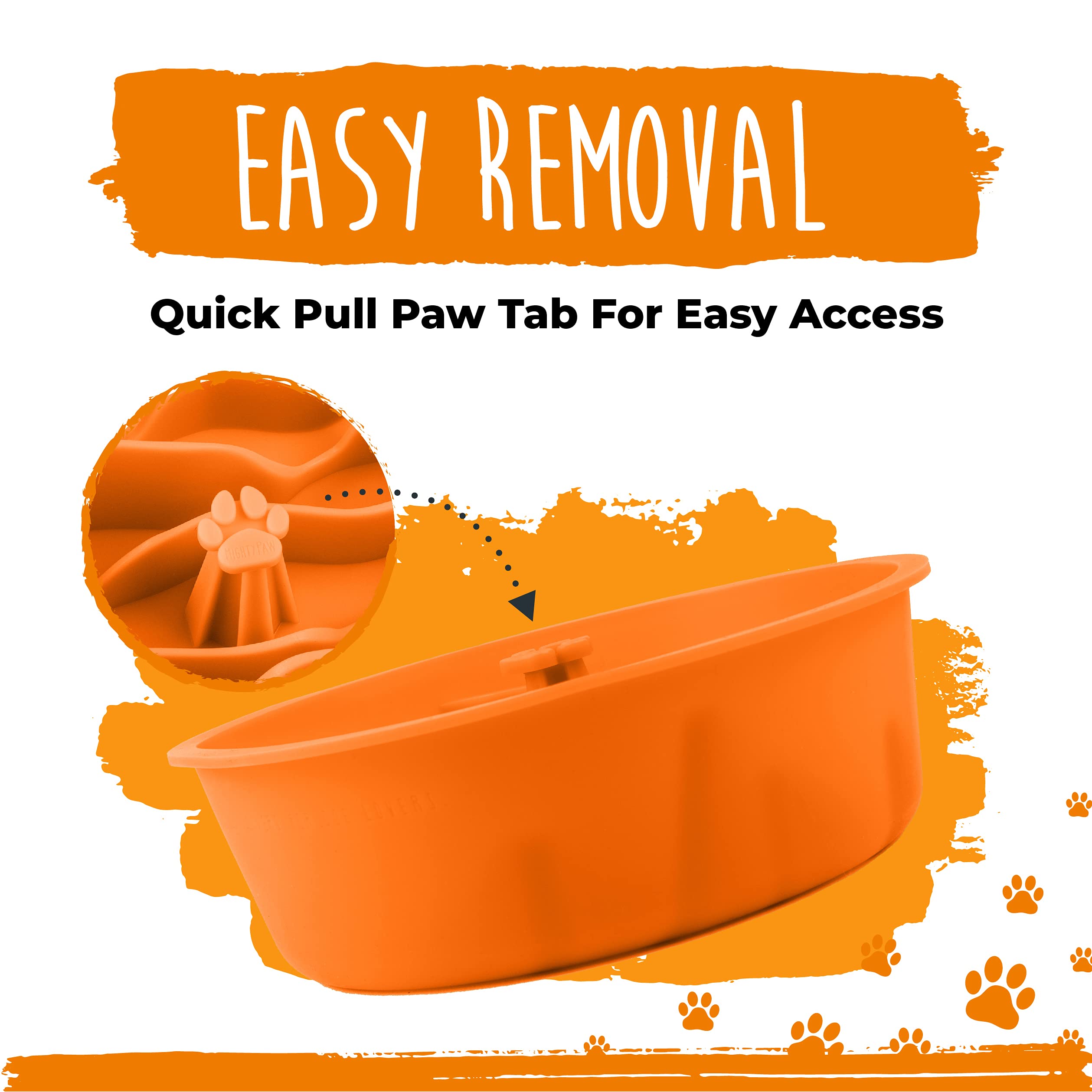 Mighty Paw insert utilisé en cuisine pour repas interactif
