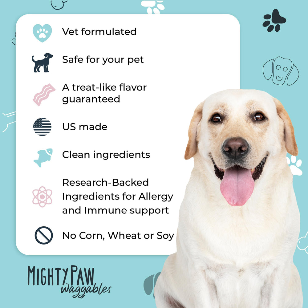 Mighty Paw friandises dans un bol pour montrer facilité d’administration
