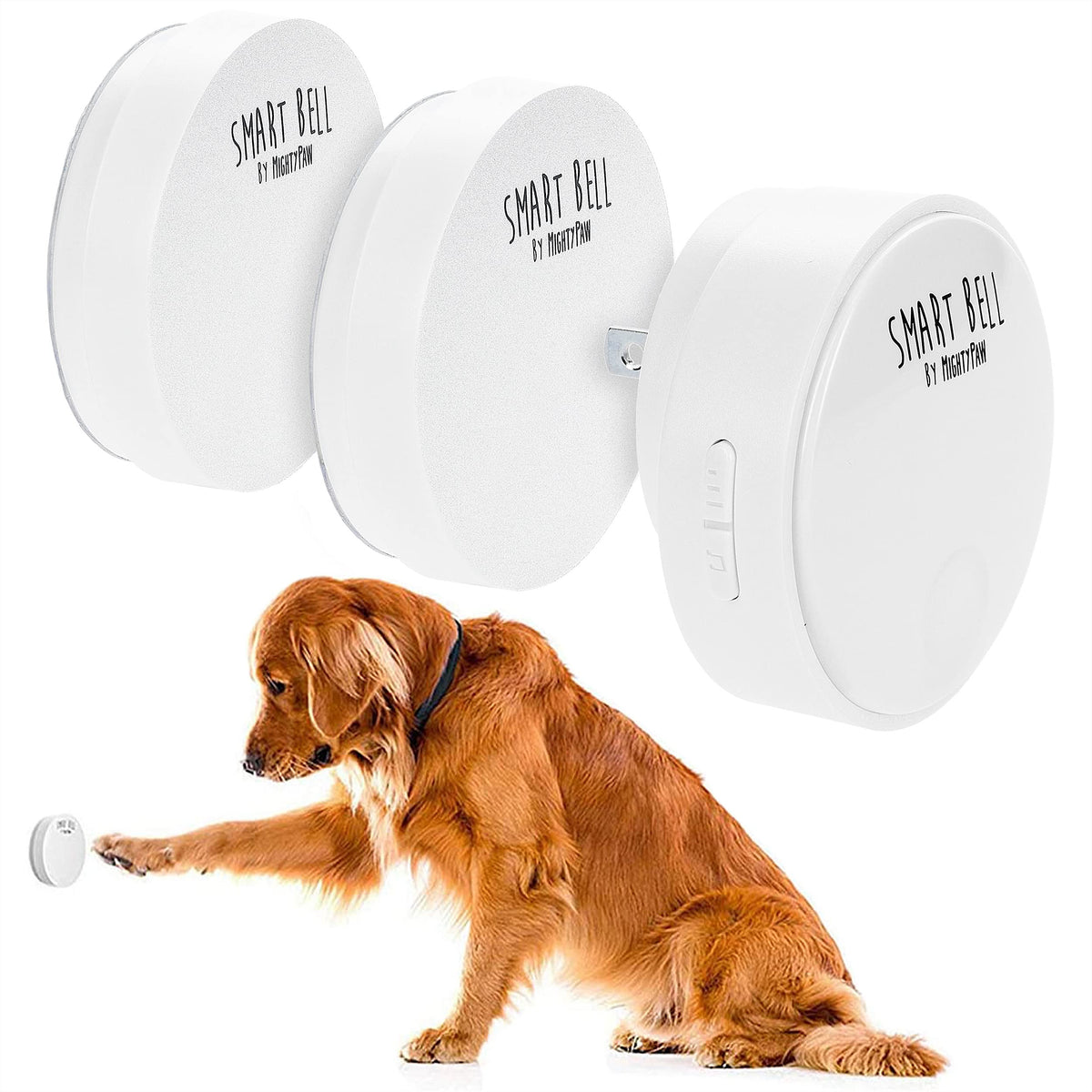 Mighty Paw vue avant de la sonnette, facilite la communication canine