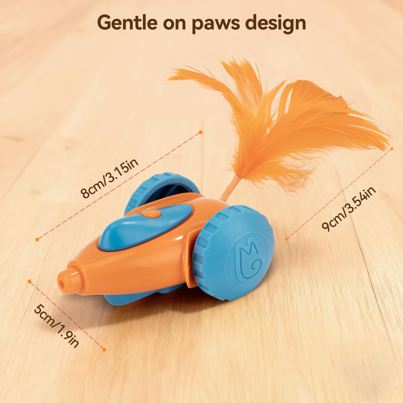 Migipaws MigiCar comparaison taille main illustrant compacité et transport