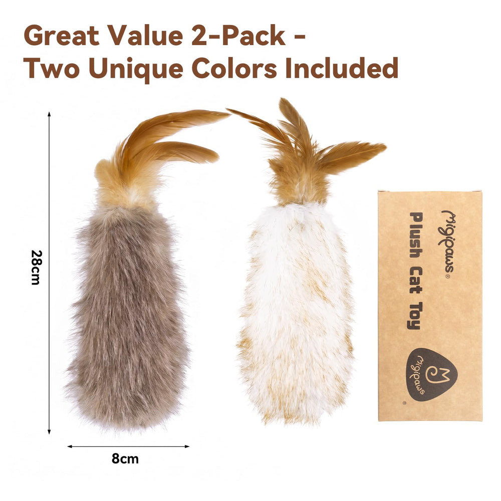 Migipaws couleurs cream et brun offrant variété ludique au chat