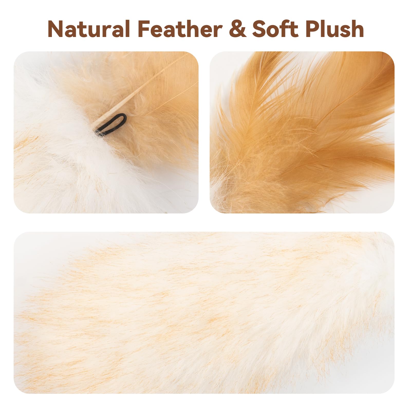 Migipaws détail queue pelucheuse douce protégeant coussinets
