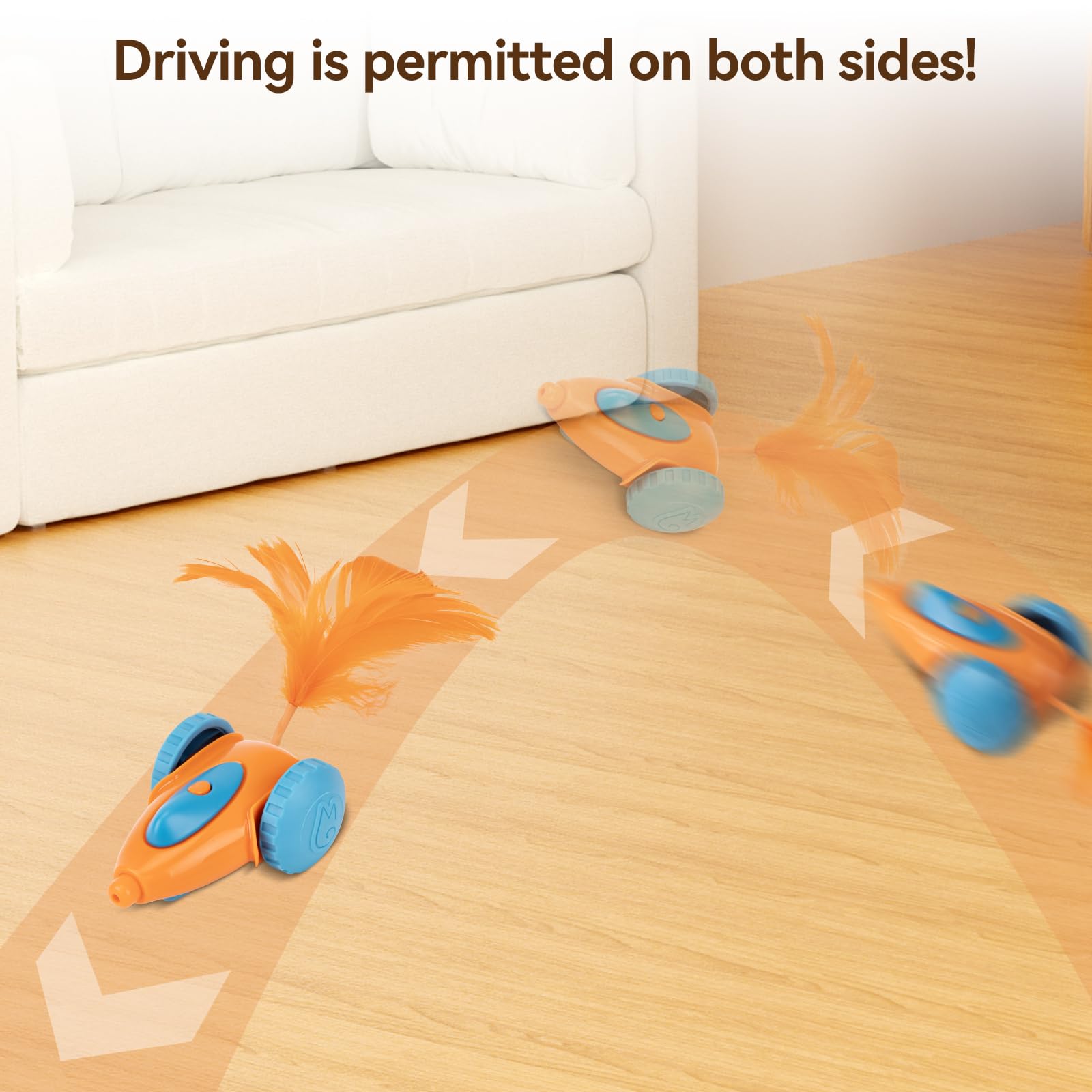 Migipaws MigiCar gros plan pneus en silicone pour meilleure adhérence