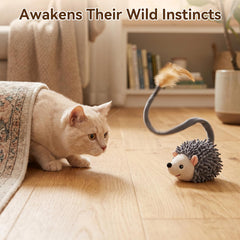 Migipaws détail de la longue queue élastique stimulant l'instinct de chasse