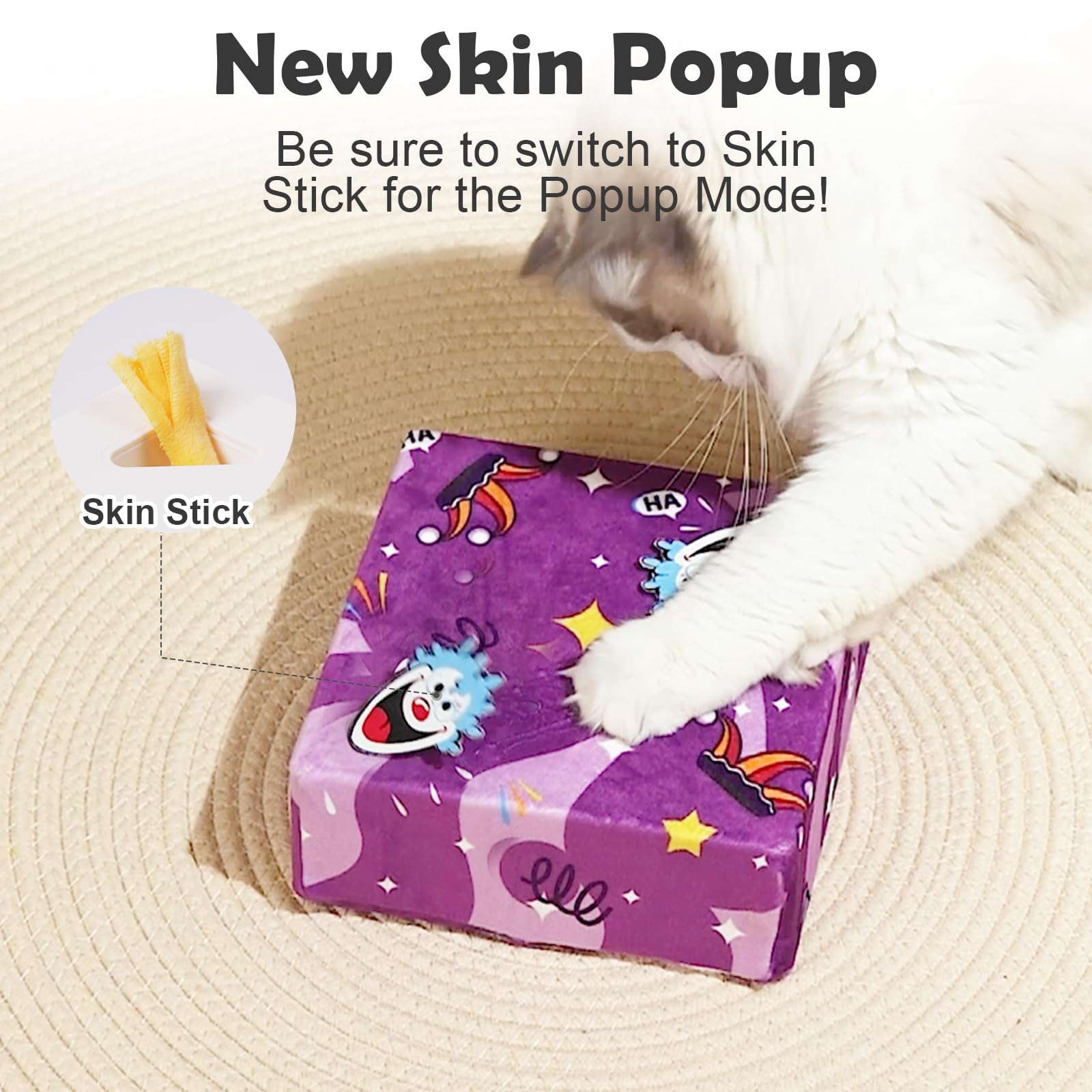 Migipaws Migibox boîte carton transformée pour manipulations et cachettes