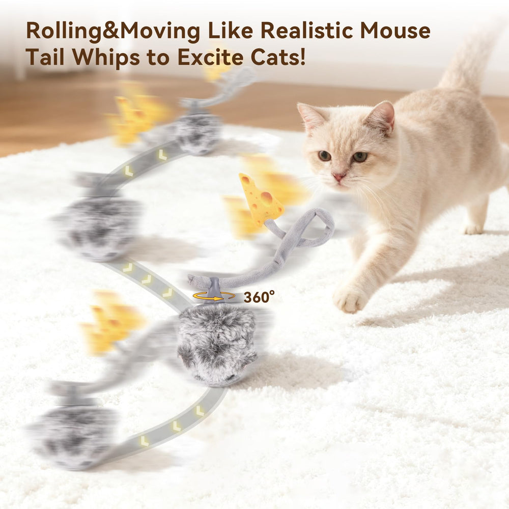 Migipaws MigiMouse détail de la longue queue remuante pour excitation