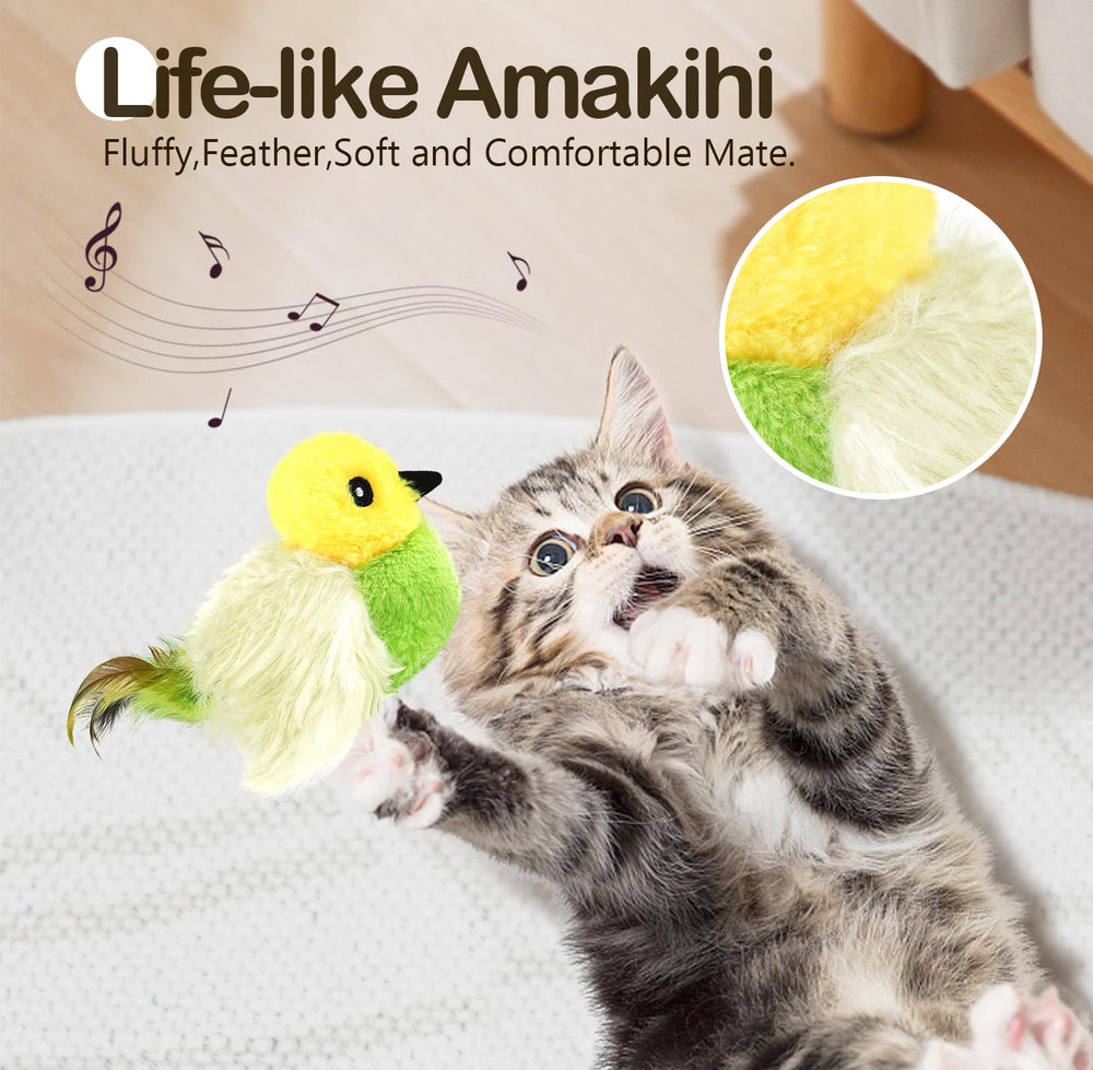 Migipaws oiseau suspendu en vol attire le chat et favorise sauts