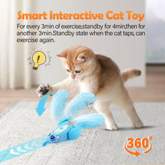 Migipaws souris en action chat poursuit pour exercice et amusement