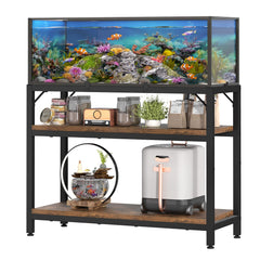 MILEFA vue de face du meuble 31,5" offrant stabilité pour aquarium
