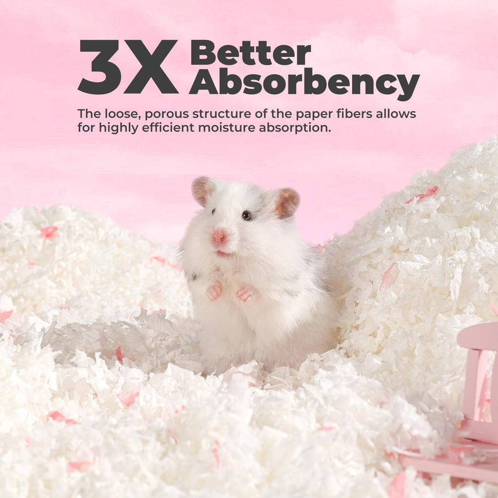 mini&moe litière en cage utilisée par hamster, réduit poussière
