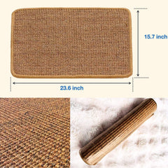 minni-goods tapis enroulé autour d'un pied de table protégeant meuble