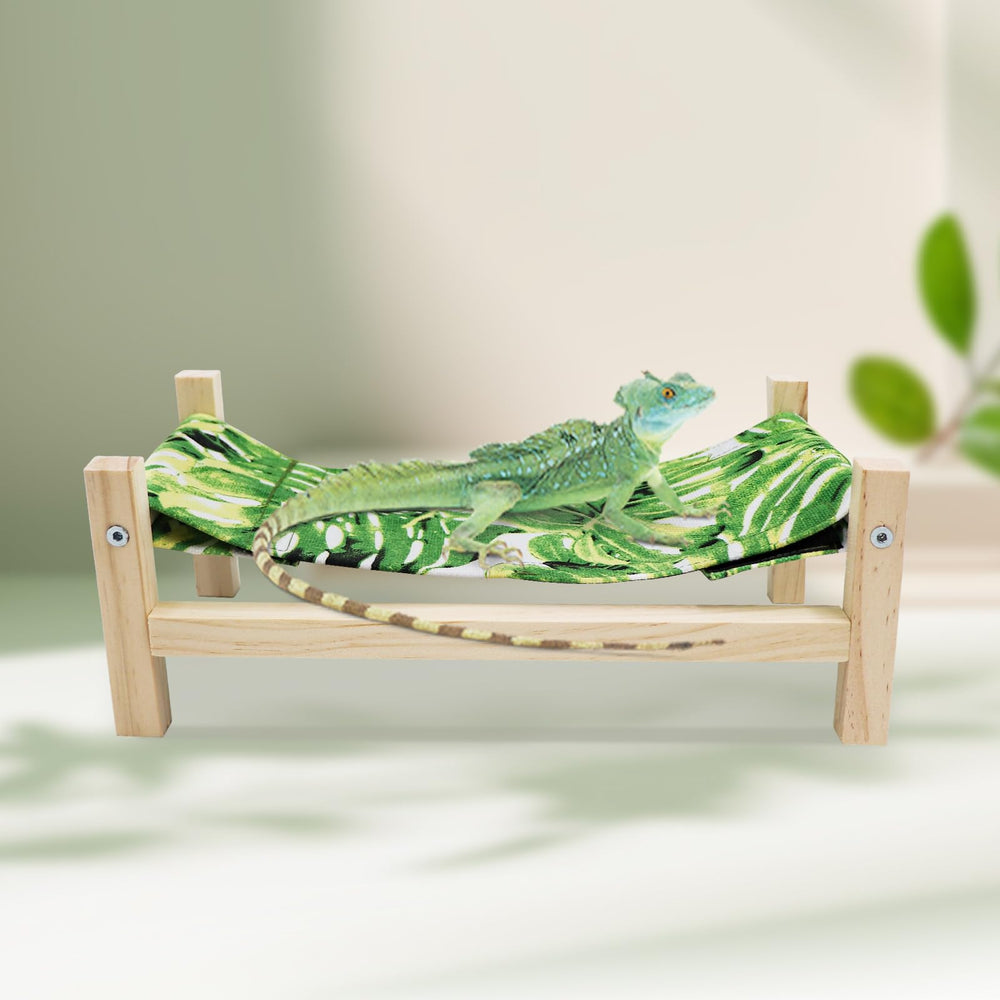 MinrzPet hamac intégré au décor améliorant l'esthétique du vivarium