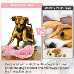 Mity rain chien jouant avec la baleine interactive pour stimulation et exercice