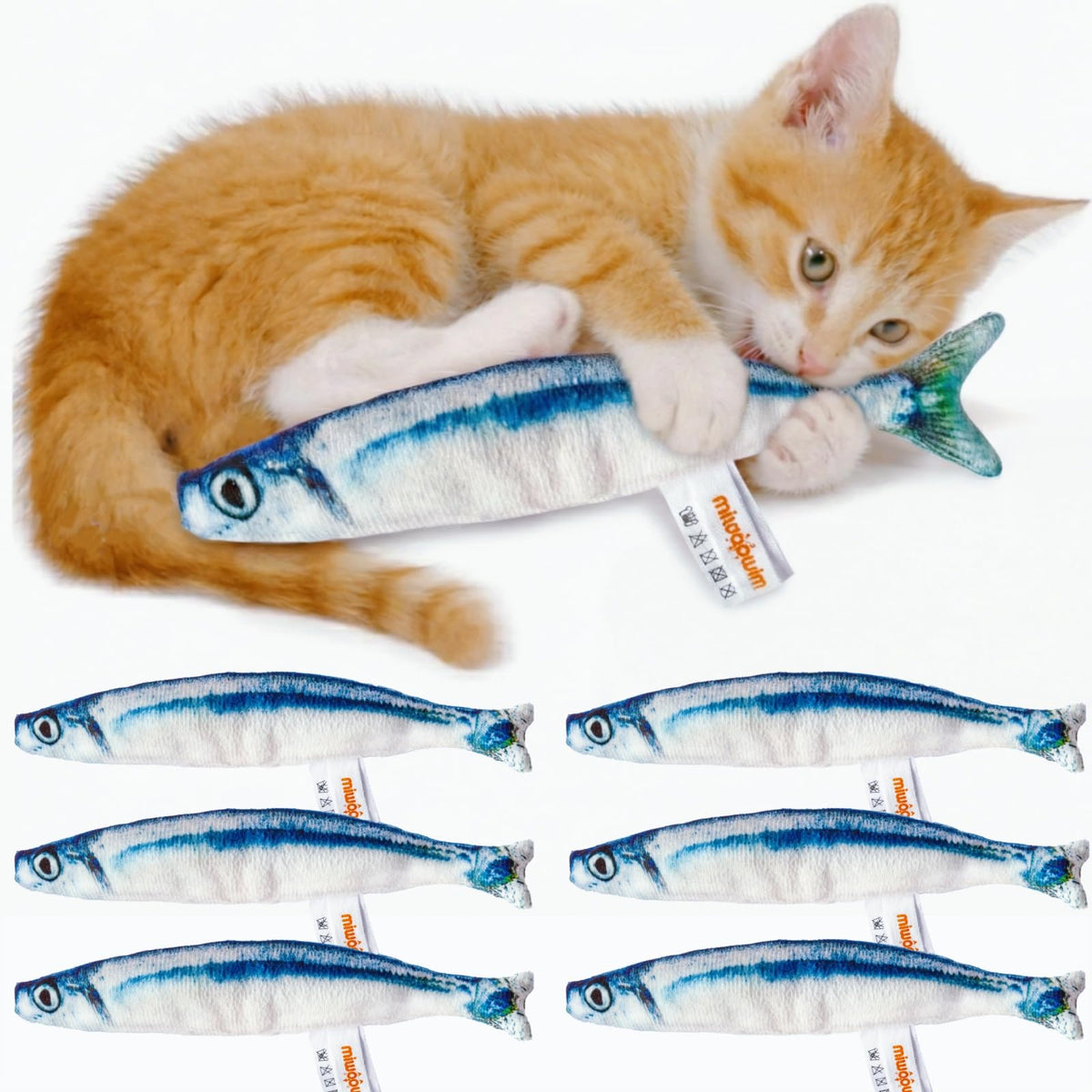 miwoowim emballage avant affichant les six poissons et bénéfice variété