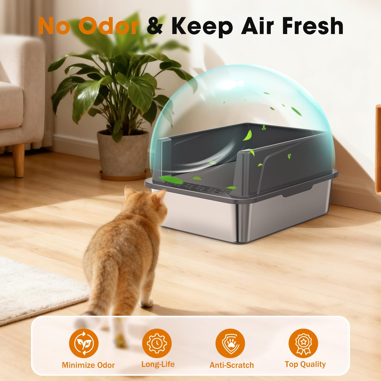 MIXJOY pédale filtrante à l'entrée retenant la litière sur pattes