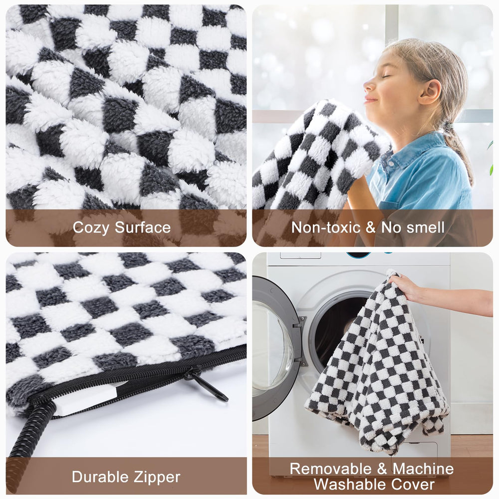 MIXJOY tapis comparé à un chat pour évaluer la taille 28x20 pouces