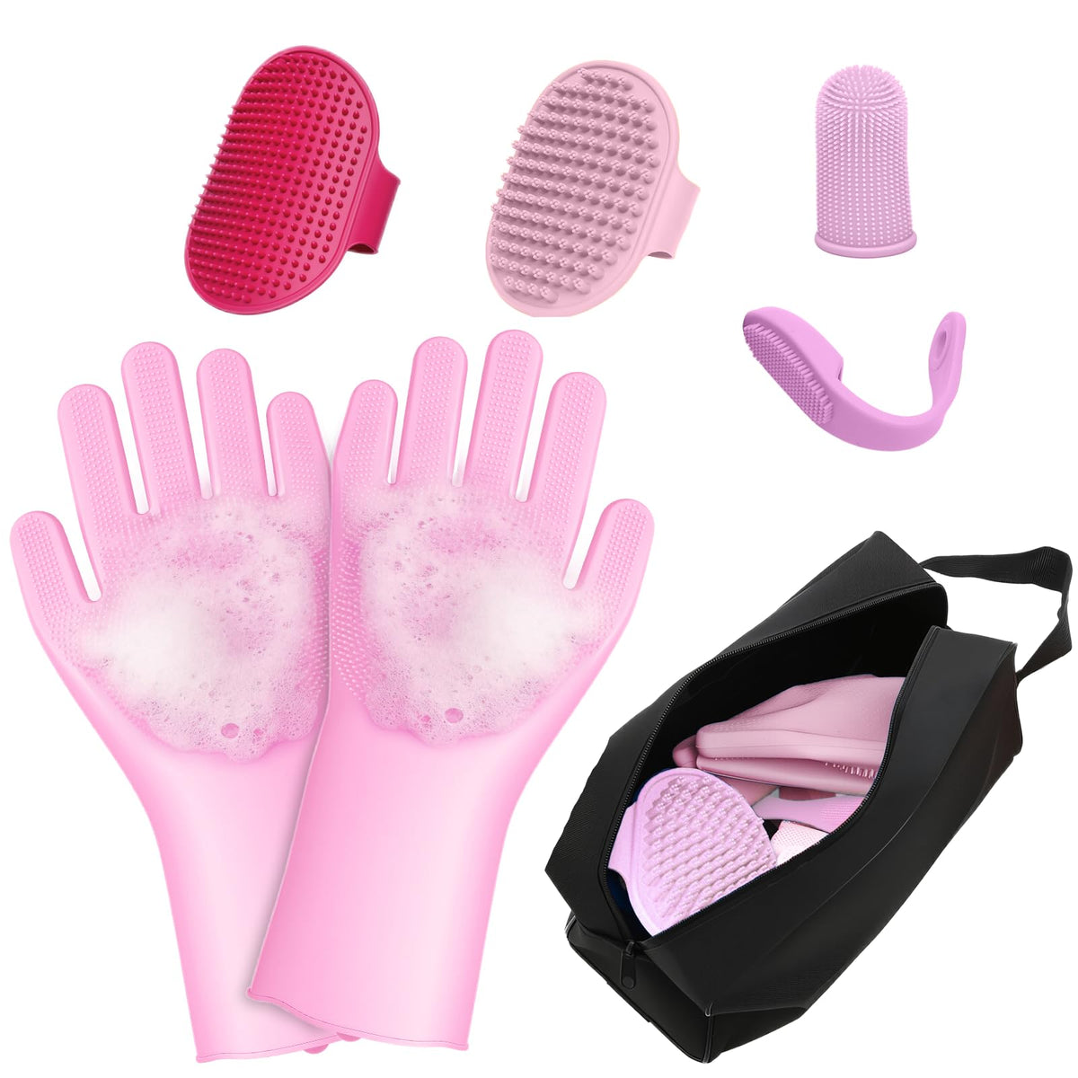 MIYIJHY vue d’ensemble du kit 7 pièces pour toilettage pratique