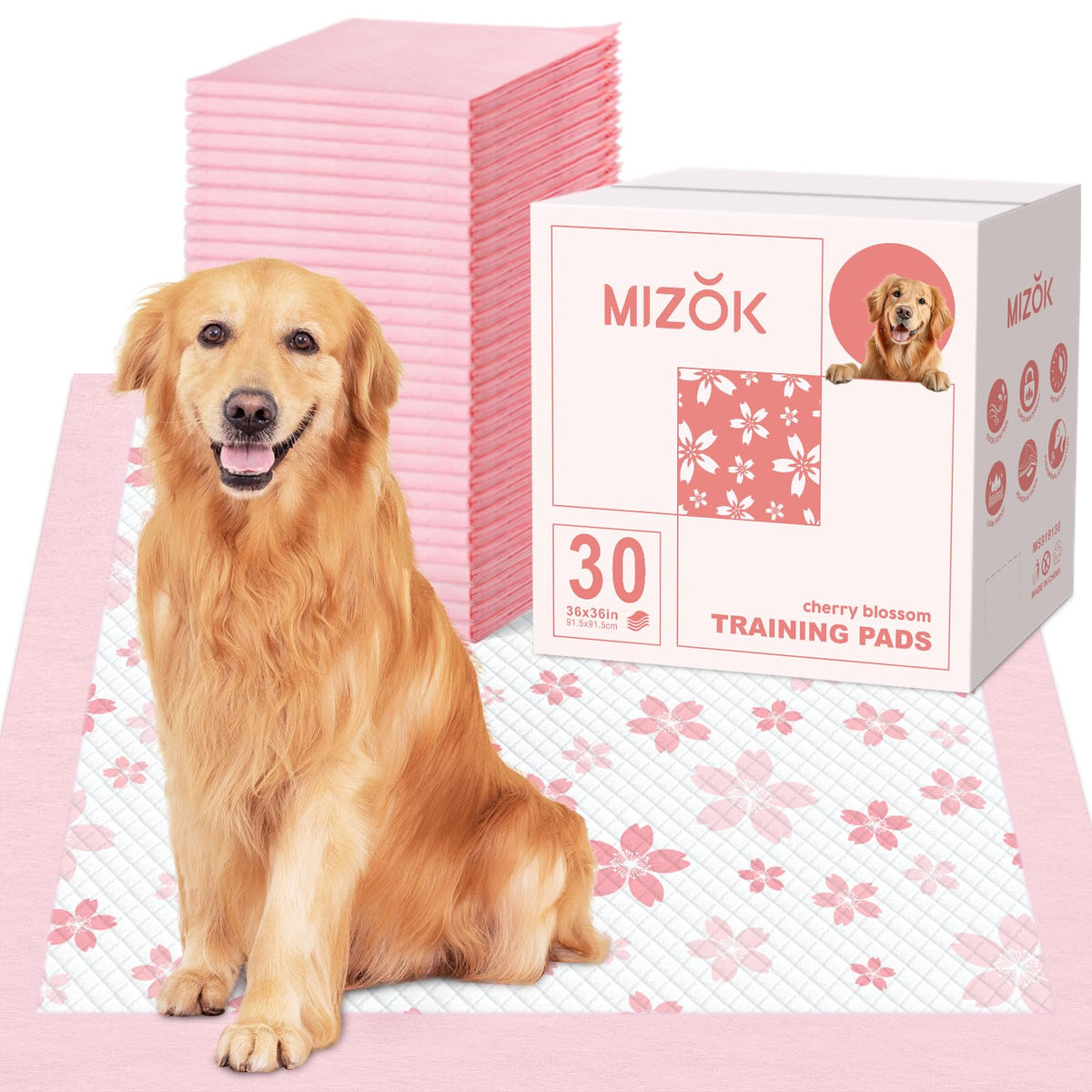 MIZOK emballage avant montrant le motif cerisier et informations produit