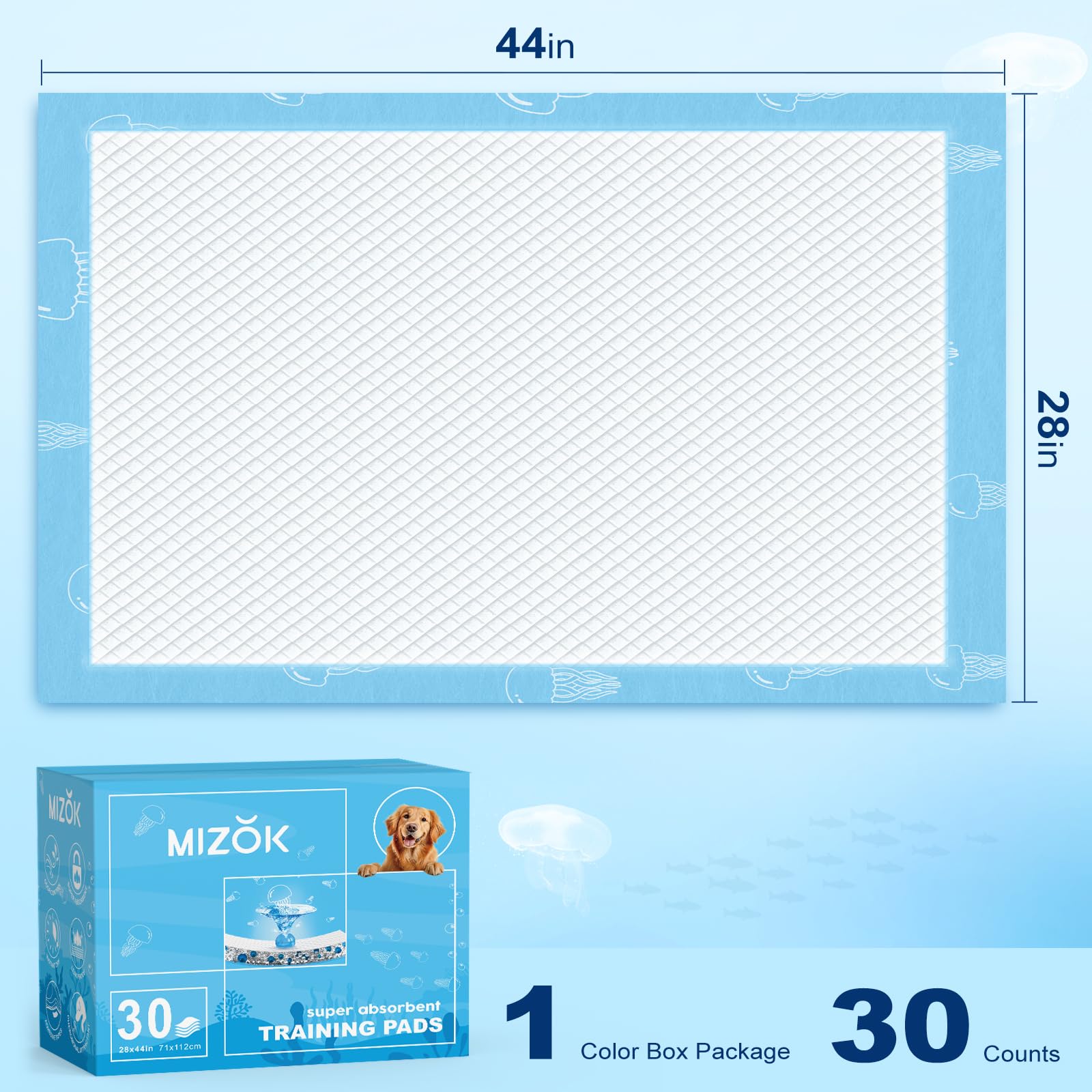 MIZOK surface non tissée absorbante gardant les pattes sèches