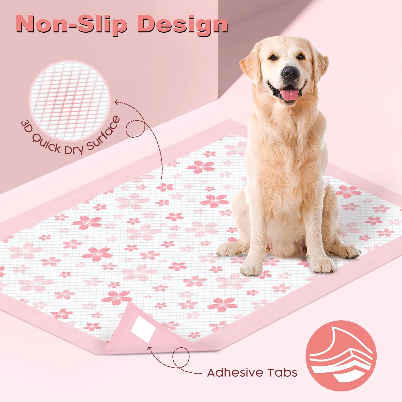 MIZOK tapis en usage par un chiot facilite l'entraînement en intérieur