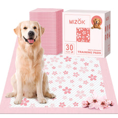 MIZOK tapis rose emballage avant montrant design fleurs de cerisier et avis esthétique