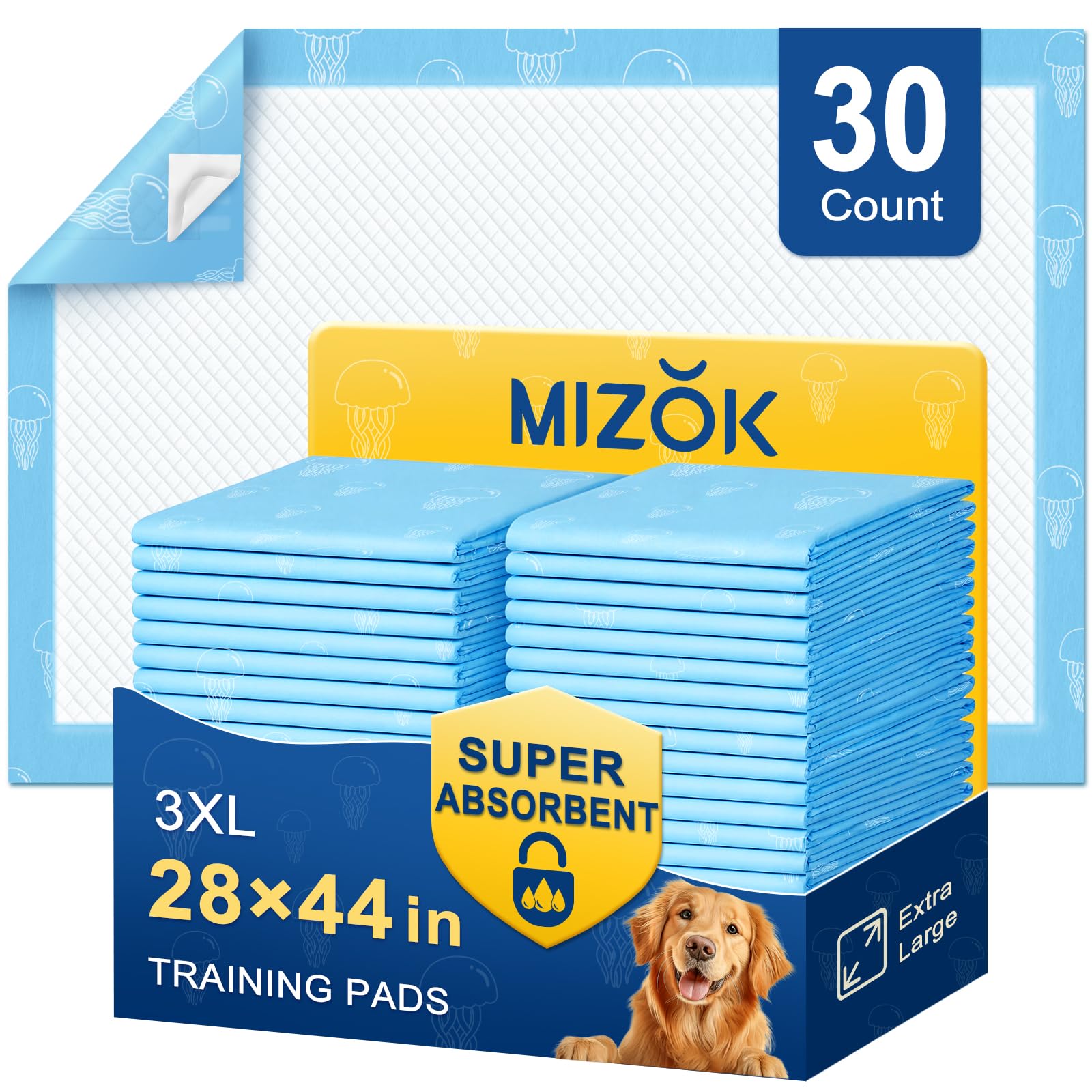 MIZOK emballage avant montrant le motif et la quantité, protection facile