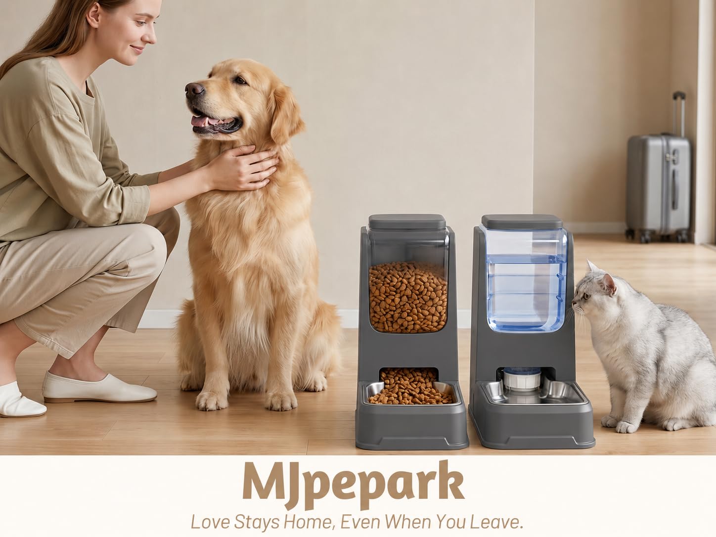 MJpepark mise en situation cuisine grise adaptée à intérieur moderne