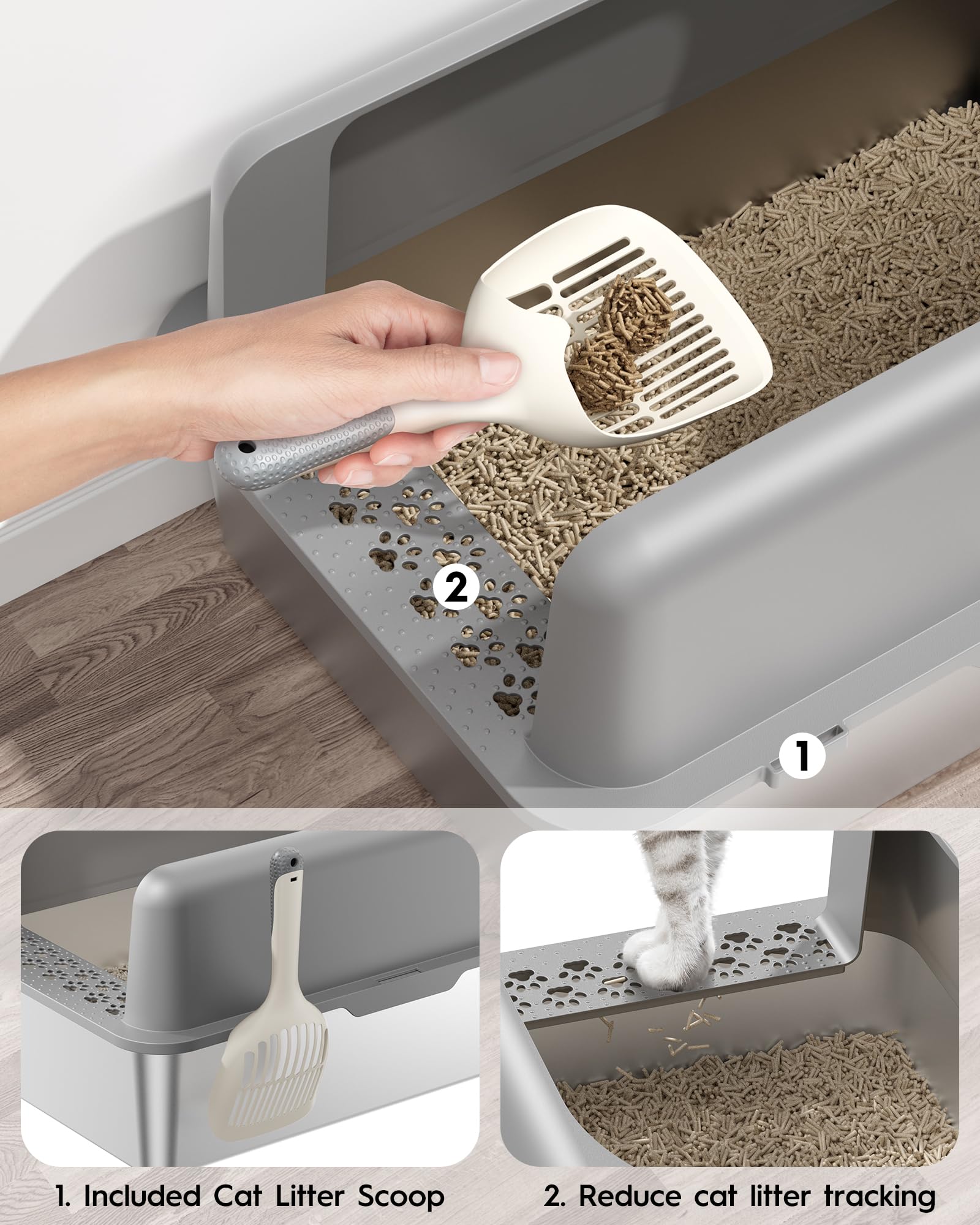 MLIKLU pelle incluse et intérieur propre, entretien rapide et pratique