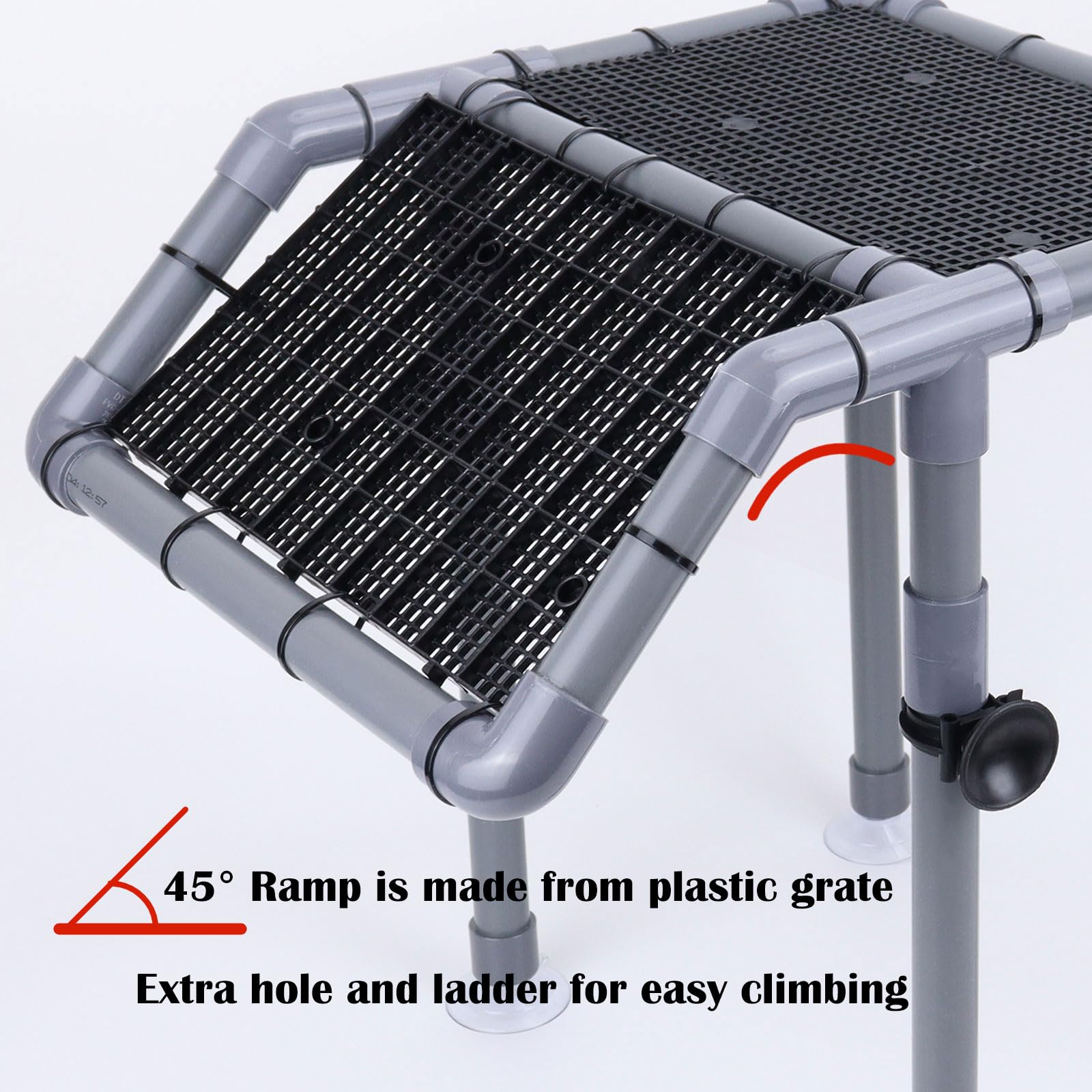 MLONDHSU installation dans bac 55 gallons illustrant ajustement facile