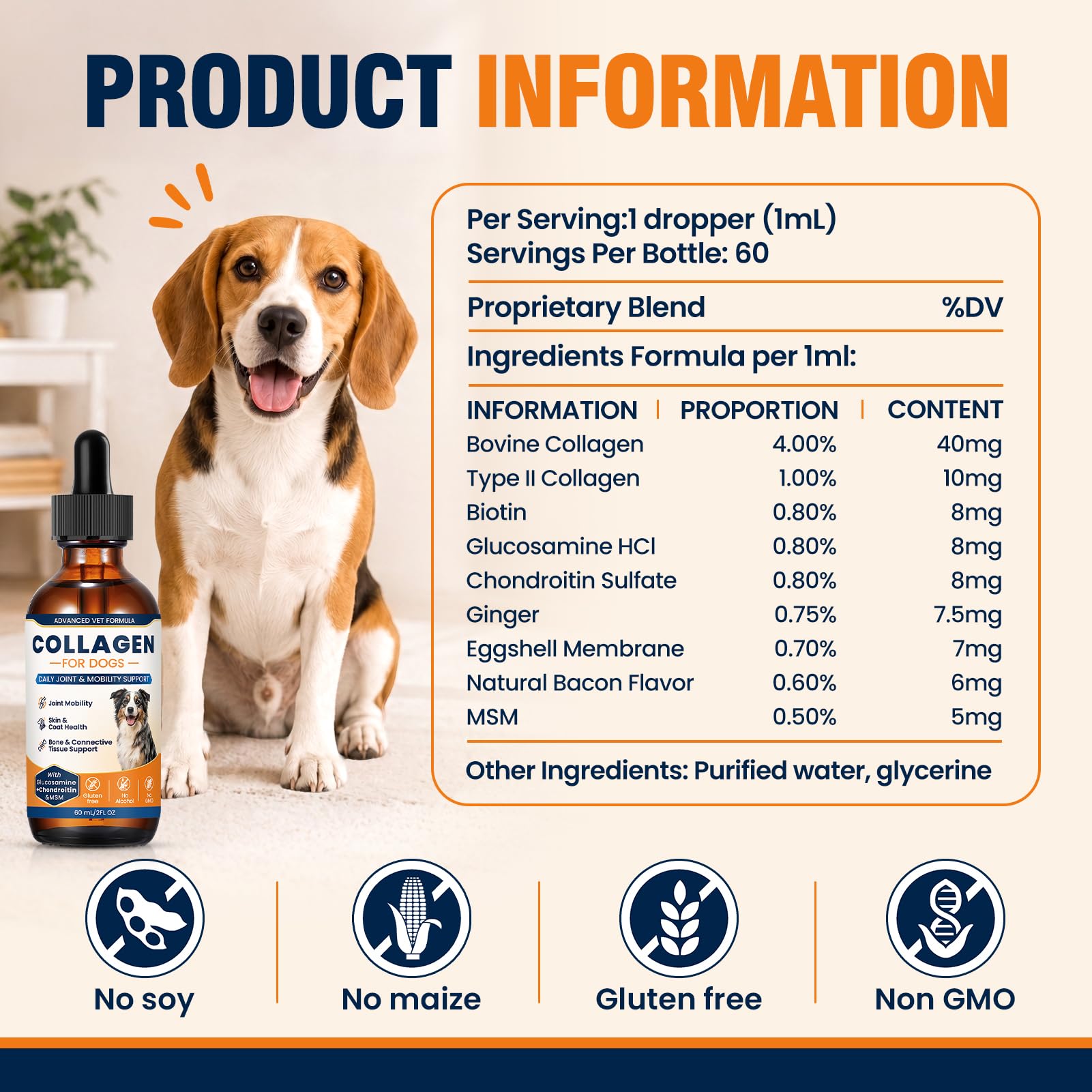 MNQAXZ emballage et certifications soulignant formule propre et sans gluten
