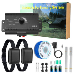 Moclever émetteur et colliers face avant montrant le kit complet et facile à installer