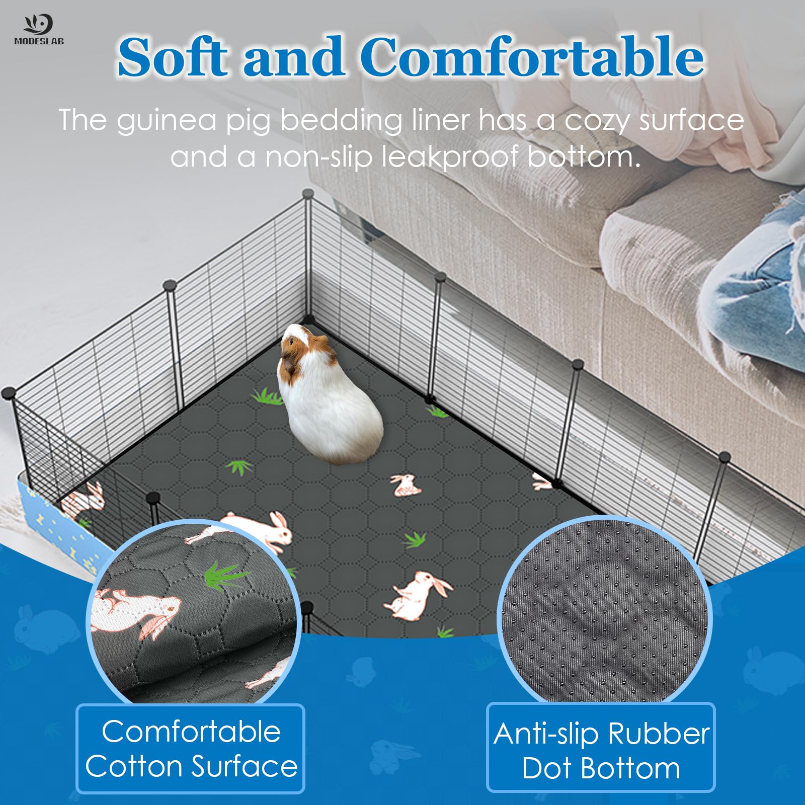 MODESLAB comparaison taille avec règle montrant ajustement et couverture