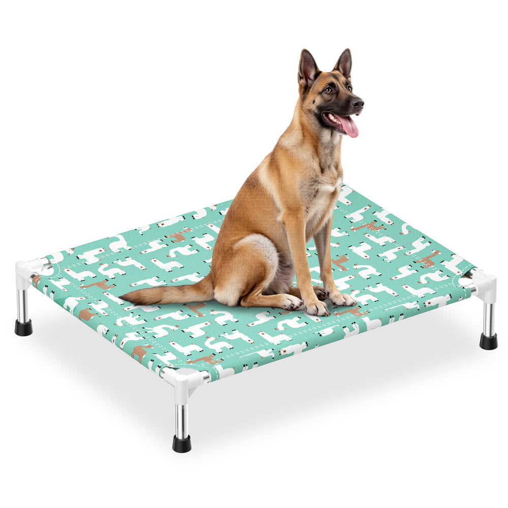 Modorki lit chien face avant montrant design alpaga et confort