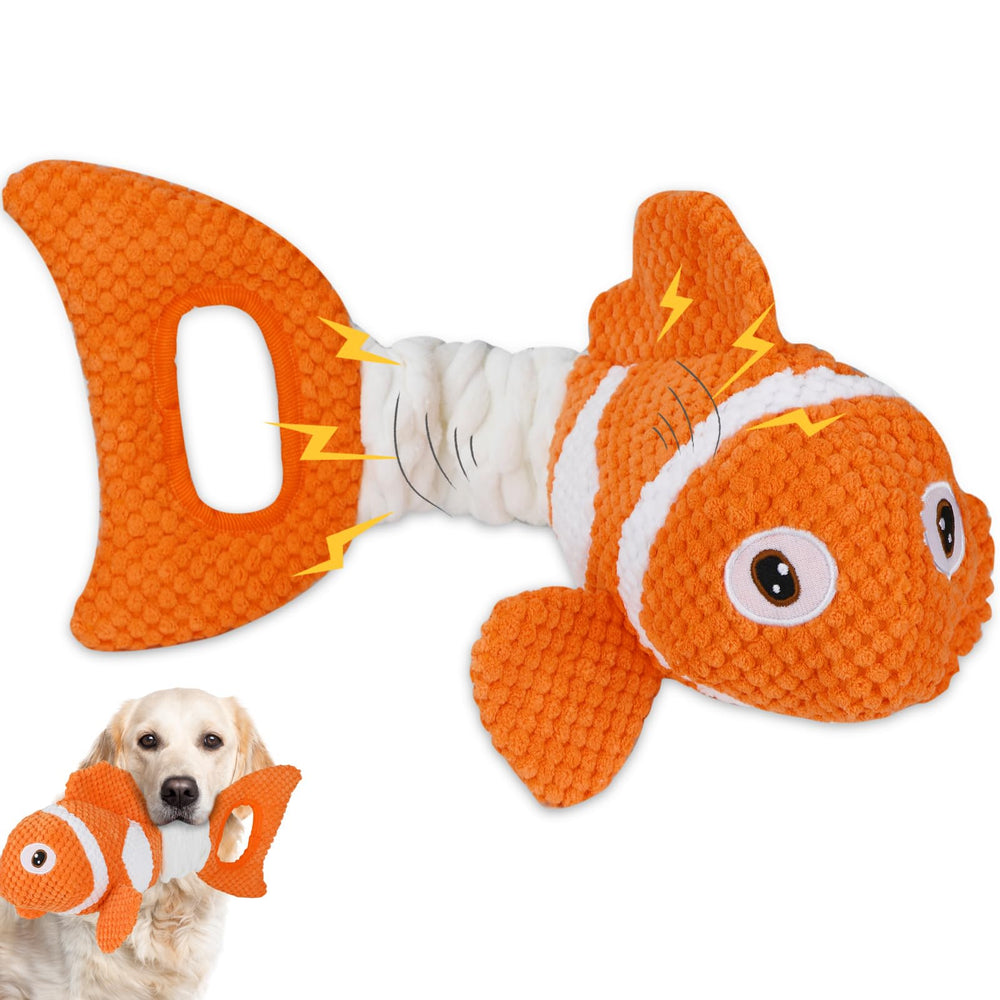 Molantaule clownfish face avant montrant la peluche et détails visuels, attractif pour jouer