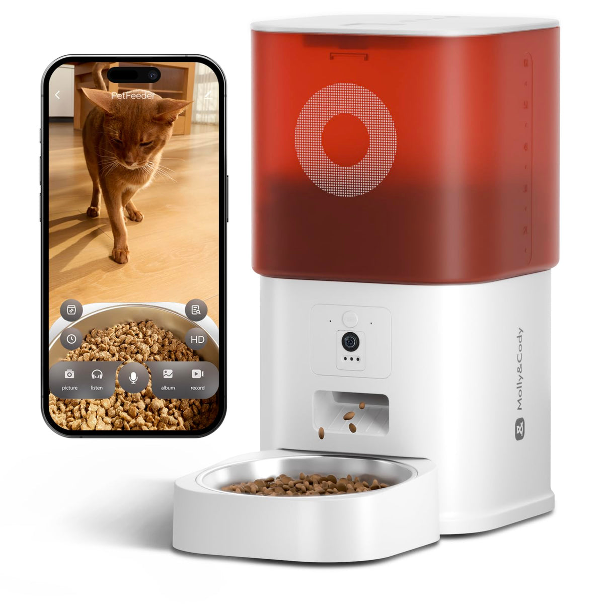 MOLLY&CODY vue de face montrant le distributeur ergonomique et design
