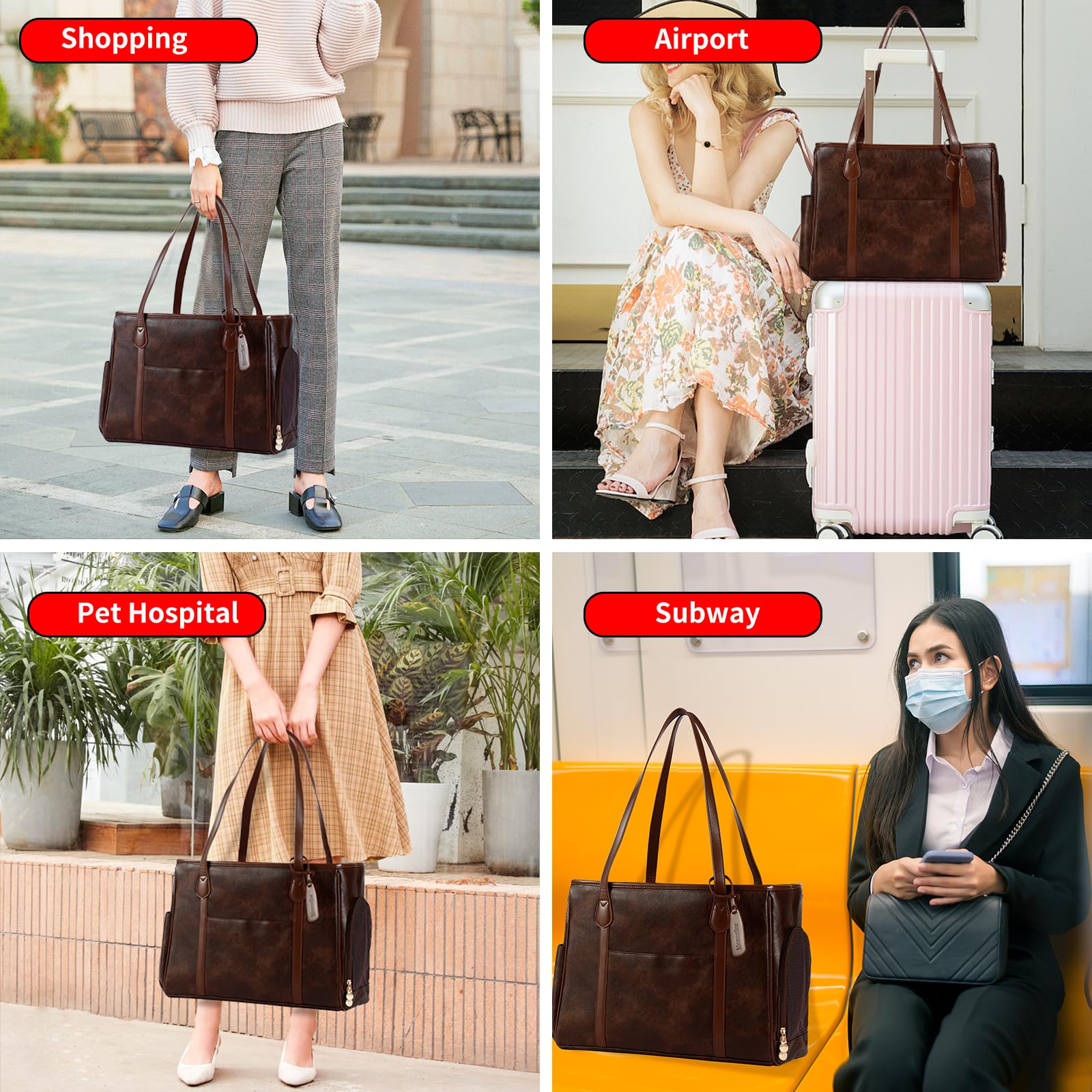 Monanller sac à côté d'objets pour comparaison de taille pratique