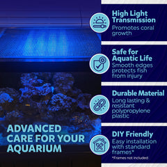 MongsterAquatics comparaison échelle montrant dimensions 4x5 ft facile à ajuster