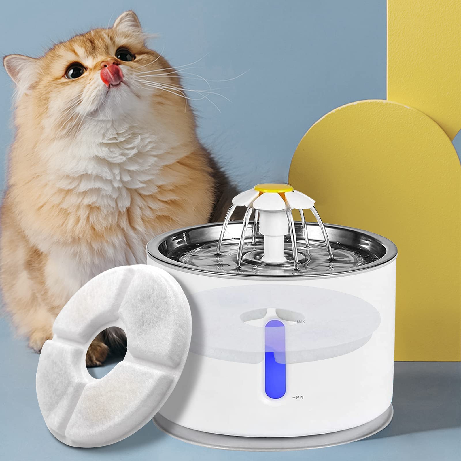 Monsin cartouche insérée dans la fontaine pour flux d'eau constant et net