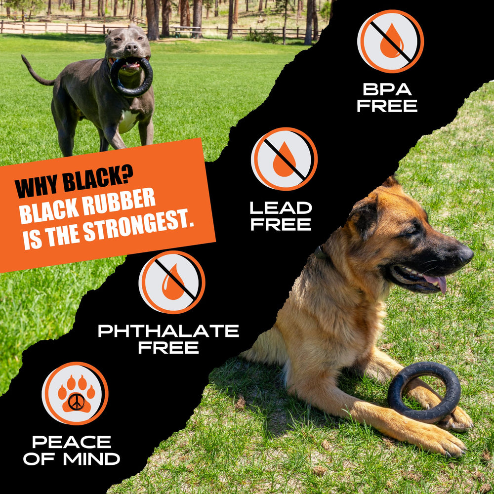 Profil du Monster K9 Chew Ring montrant l’épaisseur et la construction renforcée