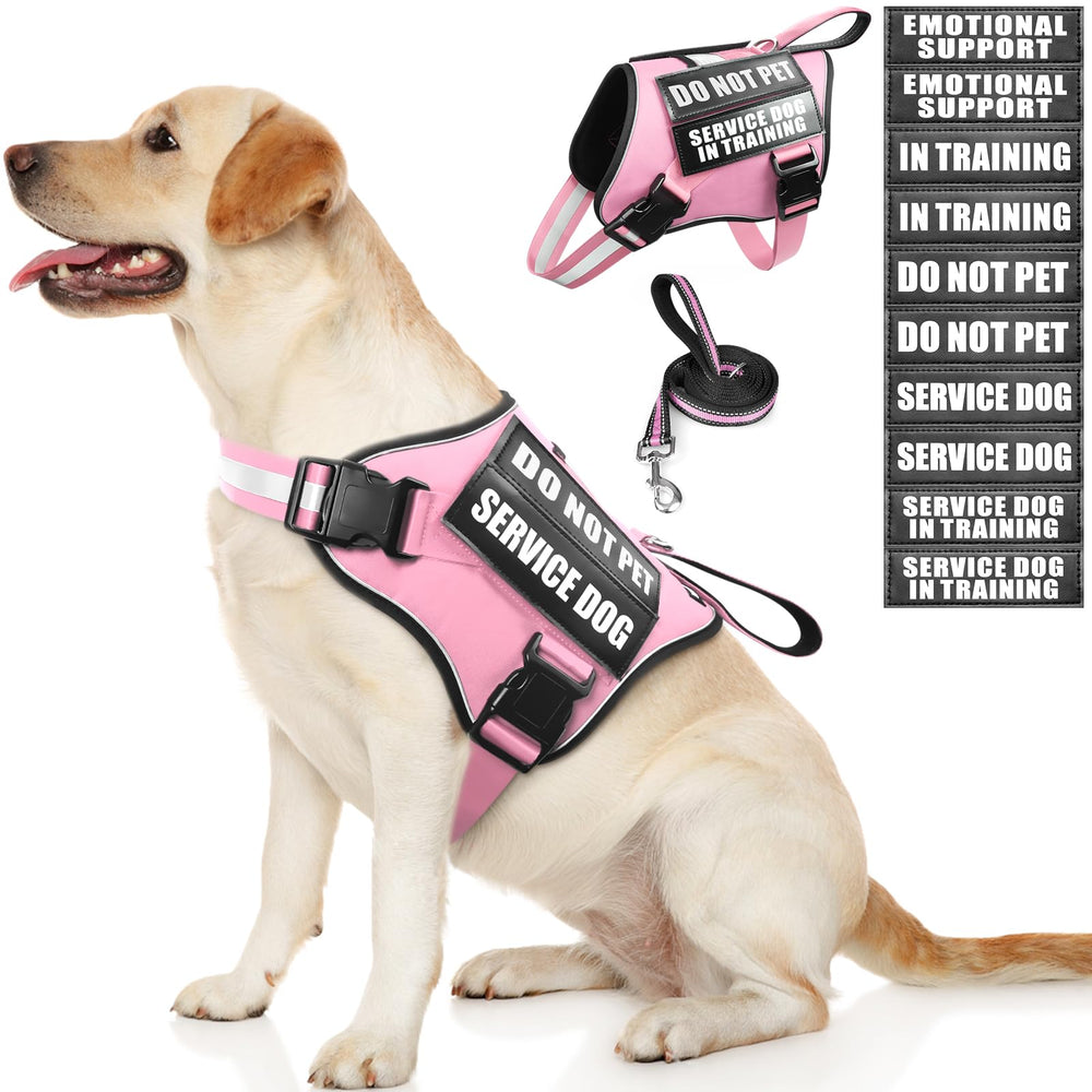 MOOGROU harnais recto rose montrant la coupe et la visibilité pour promenades sûres