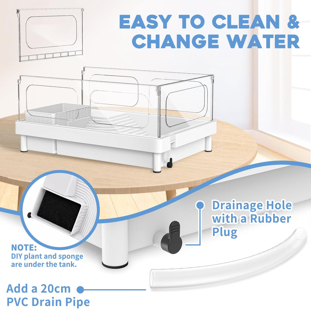 Moonorange drain inférieur et tuyau PVC facilitant vidange rapide et nettoyage